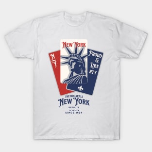 New york playing cards graphic. T-Shirt
